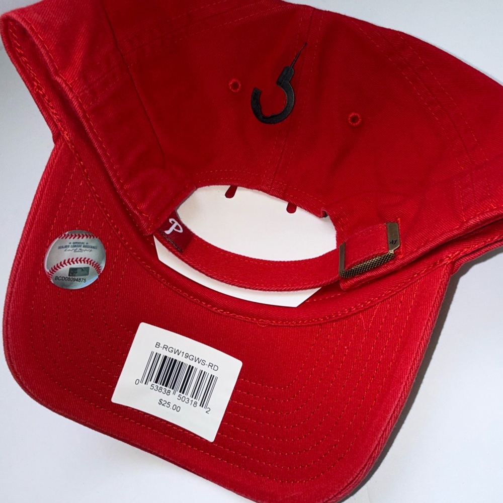 NWT Philadelphia Phillies '47 Brand Clean Up Hat - Red - Picture 2 of 2
